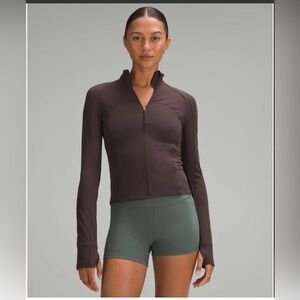 Lululemon Define Crop Jacket Espresso Size 6 Excellent Condition
